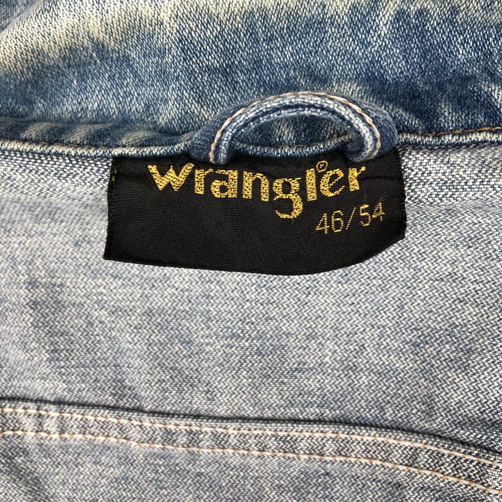 1980'S Wrangler denim jacket, men's size L (approx.), vintage. cotton blue type Vintage Second Hand