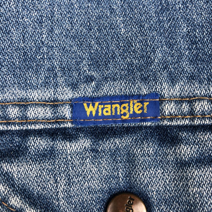 1980'S Wrangler denim jacket, men's size L (approx.), vintage. cotton blue type Vintage Second Hand