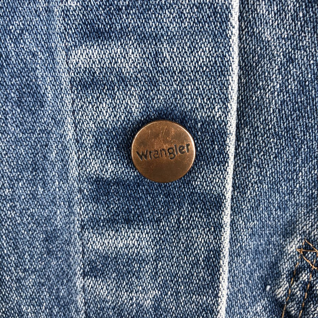 1980'S Wrangler denim jacket, men's size L (approx.), vintage. cotton blue type Vintage Second Hand