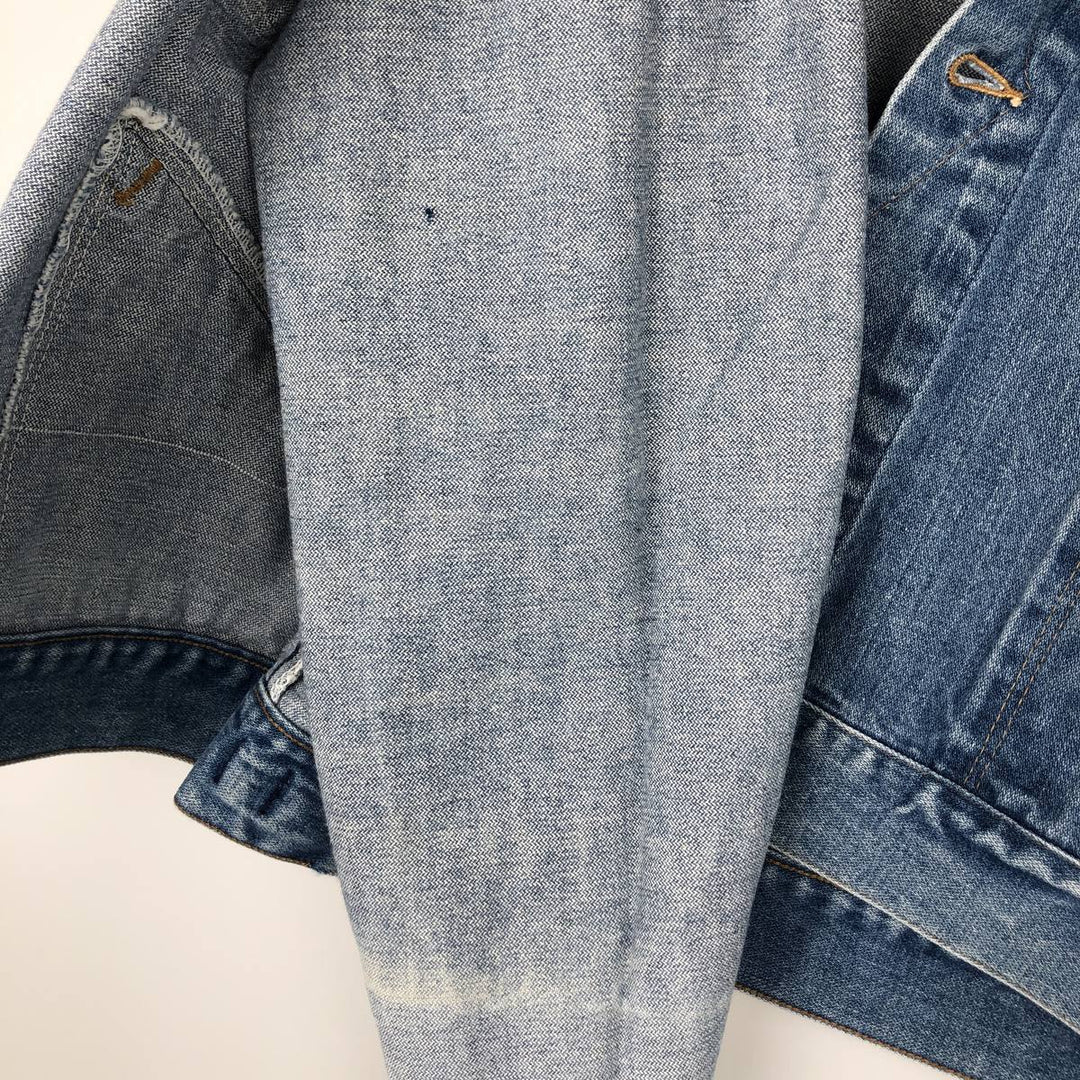 1980'S Wrangler denim jacket, men's size L (approx.), vintage. cotton blue type Vintage Second Hand