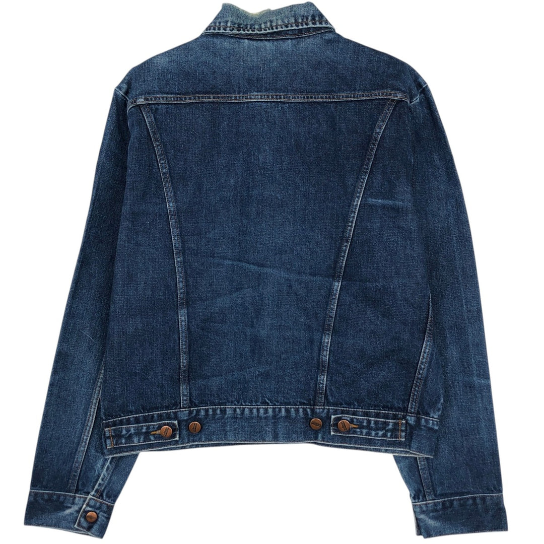 1980'S Wrangler denim jacket, men's size L (approx.), vintage. cotton blue type Vintage Second Hand