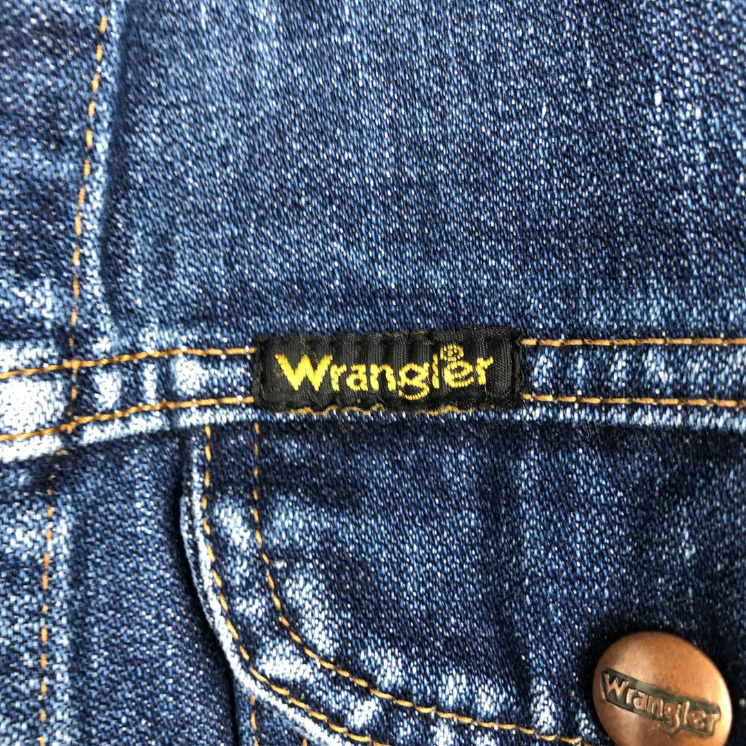 1980'S Wrangler denim jacket, men's size L (approx.), vintage. cotton blue type Vintage Second Hand