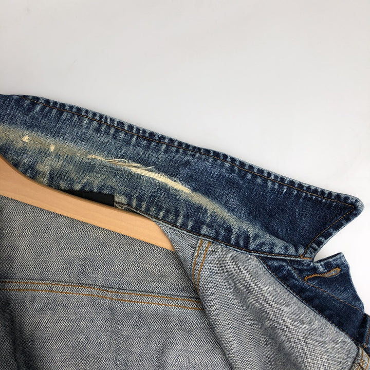1980'S Wrangler denim jacket, men's size L (approx.), vintage. cotton blue type Vintage Second Hand