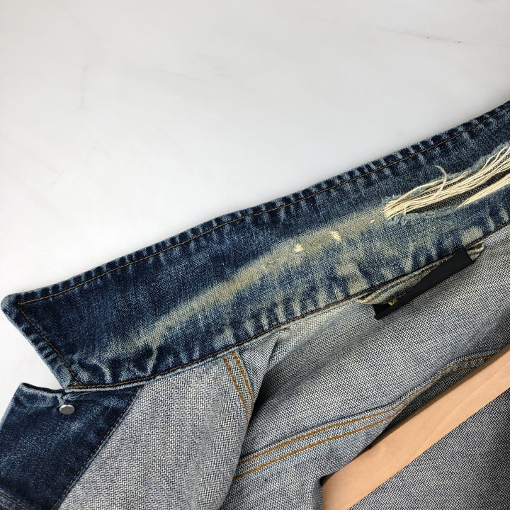 1980'S Wrangler denim jacket, men's size L (approx.), vintage. cotton blue type Vintage Second Hand