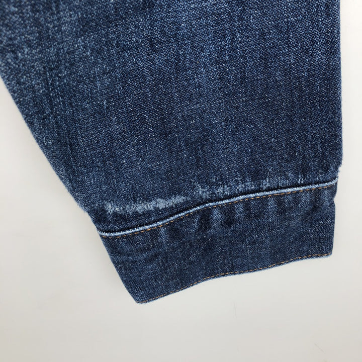 1980'S Wrangler denim jacket, men's size L (approx.), vintage. cotton blue type Vintage Second Hand