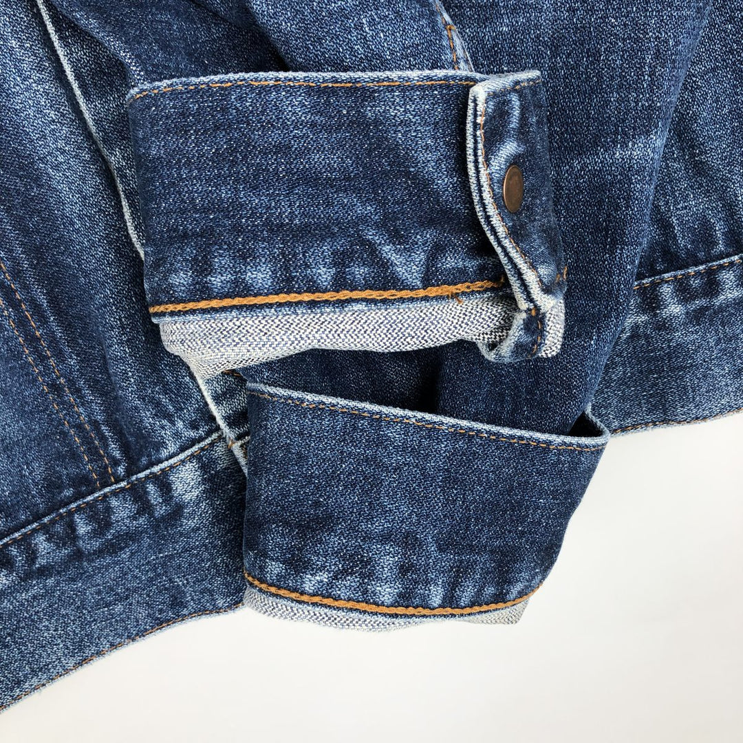 1980'S Wrangler denim jacket, men's size L (approx.), vintage. cotton blue type Vintage Second Hand