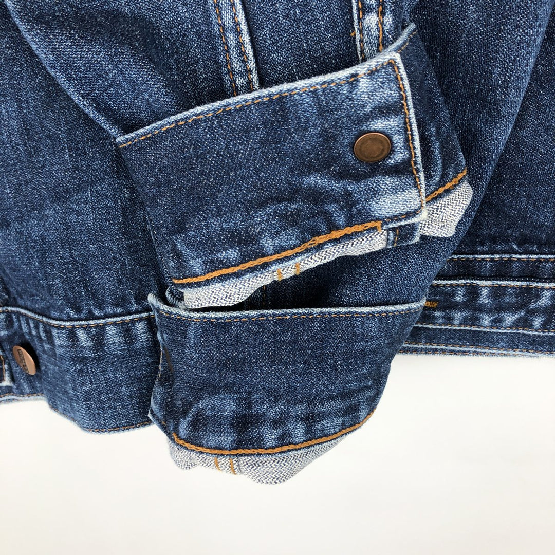 1980'S Wrangler denim jacket, men's size L (approx.), vintage. cotton blue type Vintage Second Hand