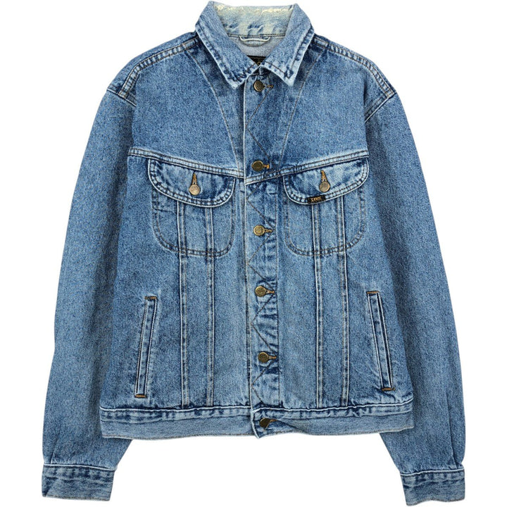 Lee RIDERS denim jacket (men's size M) cotton blue type Vintage Second Hand