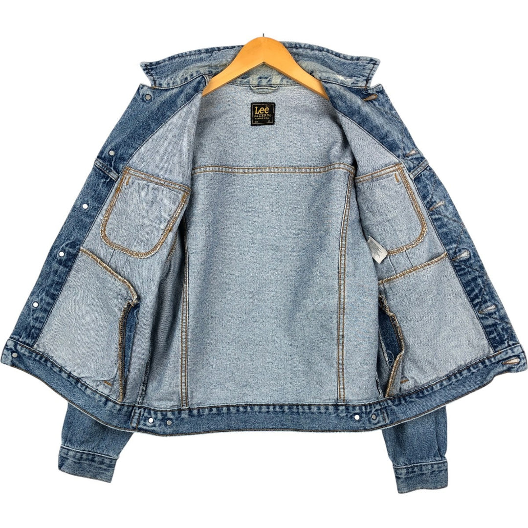 Lee RIDERS denim jacket (men's size M) cotton blue type Vintage Second Hand
