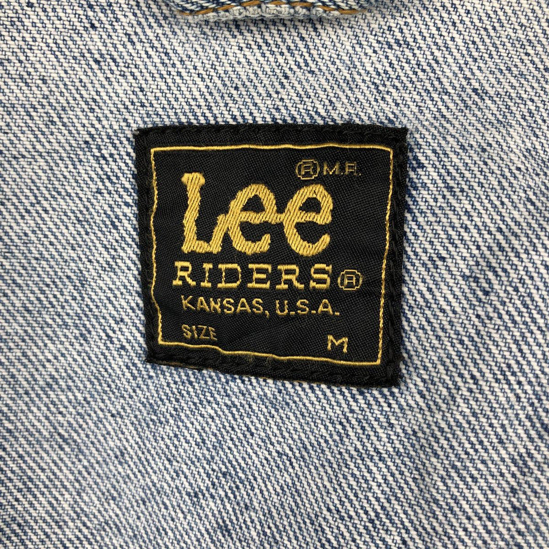 Lee RIDERS denim jacket (men's size M) cotton blue type Vintage Second Hand