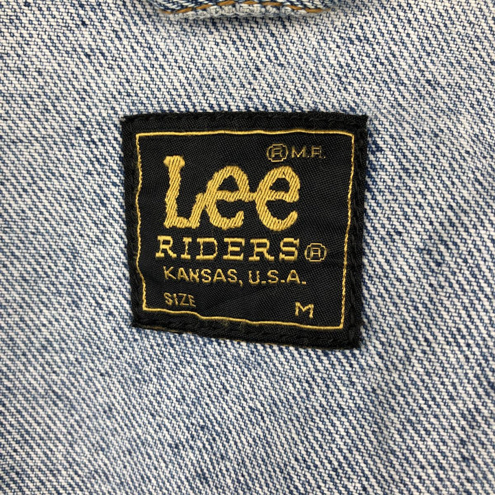Lee RIDERS denim jacket (men's size M) cotton blue type Vintage Second Hand