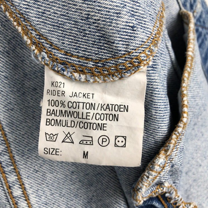 Lee RIDERS denim jacket (men's size M) cotton blue type Vintage Second Hand