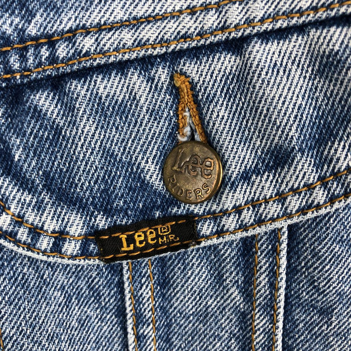 Lee RIDERS denim jacket (men's size M) cotton blue type Vintage Second Hand