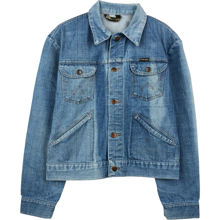 Vintage 70s-80'S Wrangler denim jacket, denim jacket, men's size S cotton blue type Vintage Second Hand