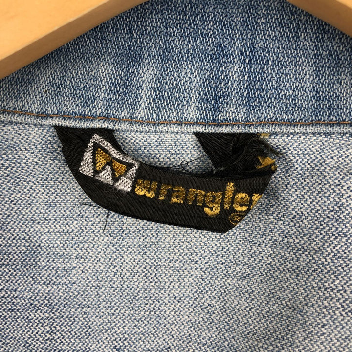 Vintage 70s-80'S Wrangler denim jacket, denim jacket, men's size S cotton blue type Vintage Second Hand