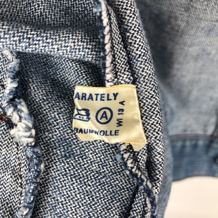 Vintage 70s-80'S Wrangler denim jacket, denim jacket, men's size S cotton blue type Vintage Second Hand