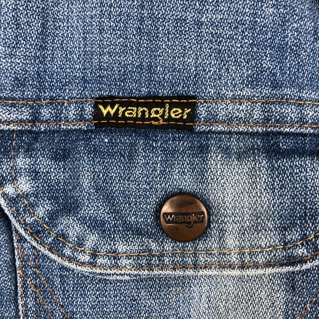 Vintage 70s-80'S Wrangler denim jacket, denim jacket, men's size S cotton blue type Vintage Second Hand