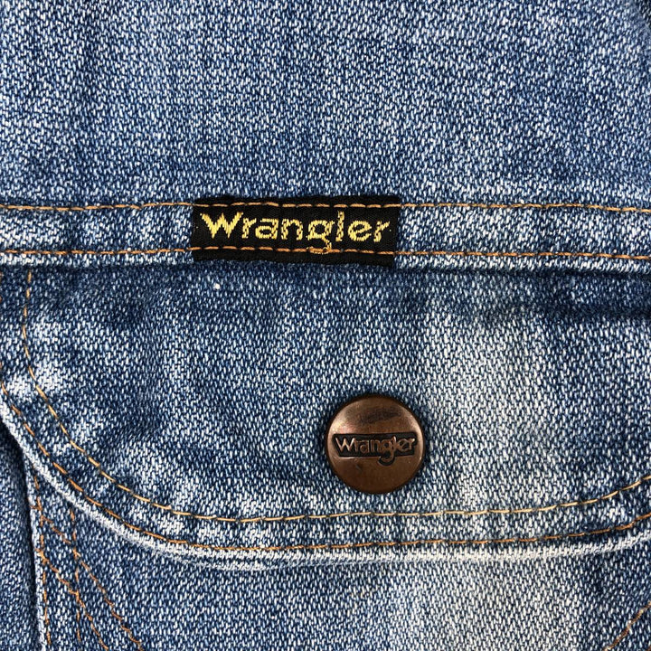Vintage 70s-80'S Wrangler denim jacket, denim jacket, men's size S cotton blue type Vintage Second Hand