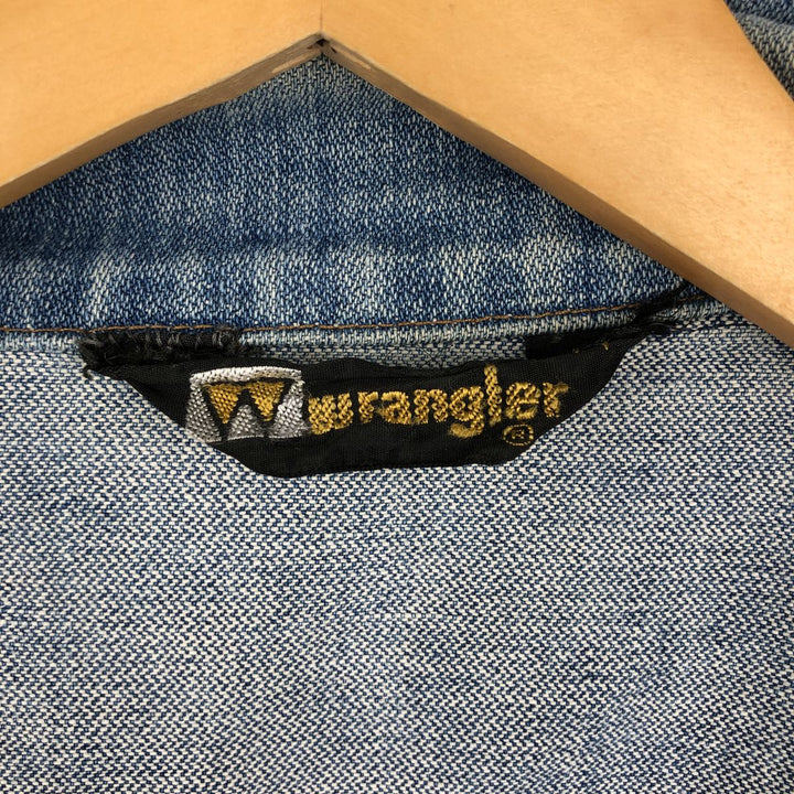 Vintage 70s-80'S Wrangler denim jacket, size M, men's cotton blue type Vintage Second Hand