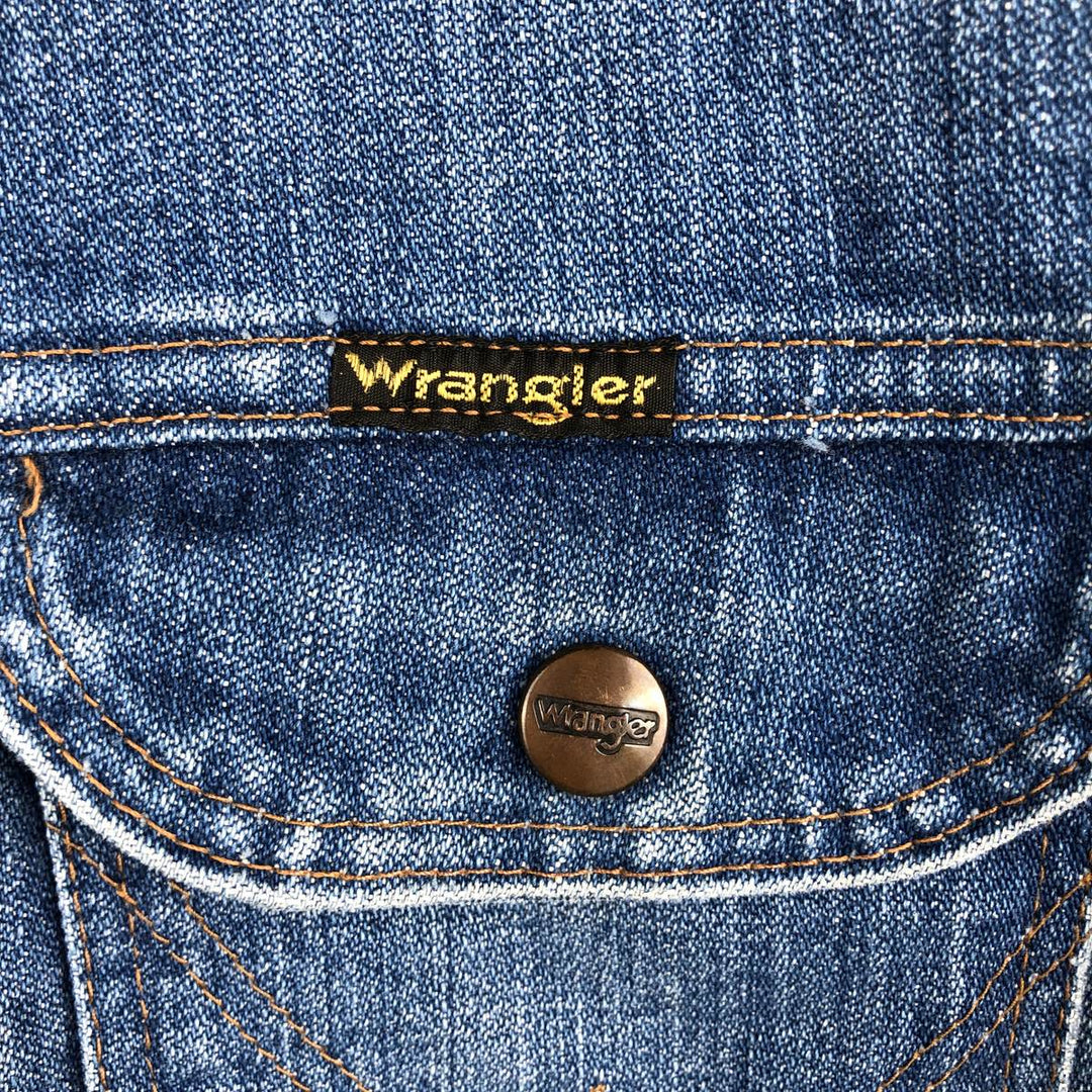 Vintage 70s-80'S Wrangler denim jacket, size M, men's cotton blue type Vintage Second Hand