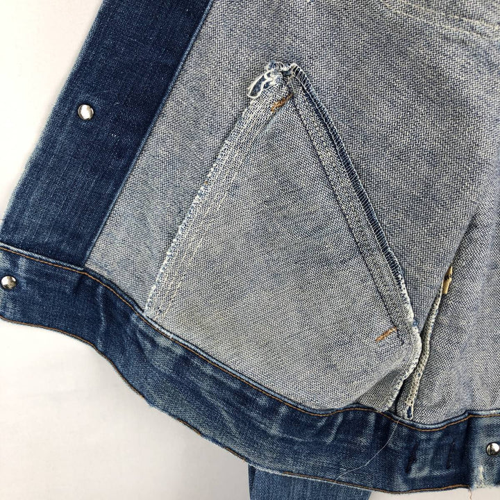 Vintage 70s-80'S Wrangler denim jacket, size M, men's cotton blue type Vintage Second Hand