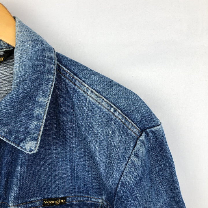 Vintage 70s-80'S Wrangler denim jacket, size M, men's cotton blue type Vintage Second Hand