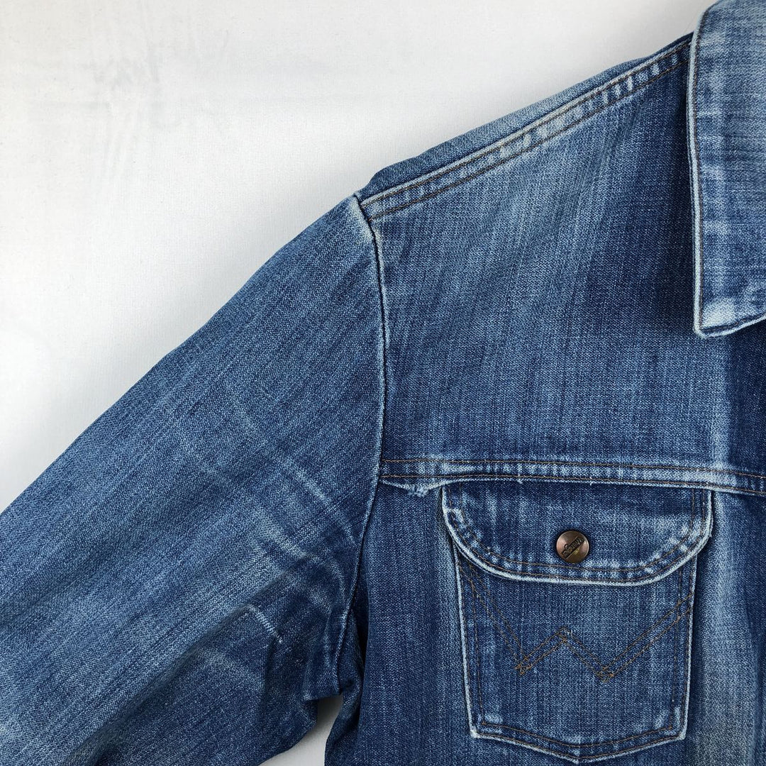 Vintage 70s-80'S Wrangler denim jacket, size M, men's cotton blue type Vintage Second Hand