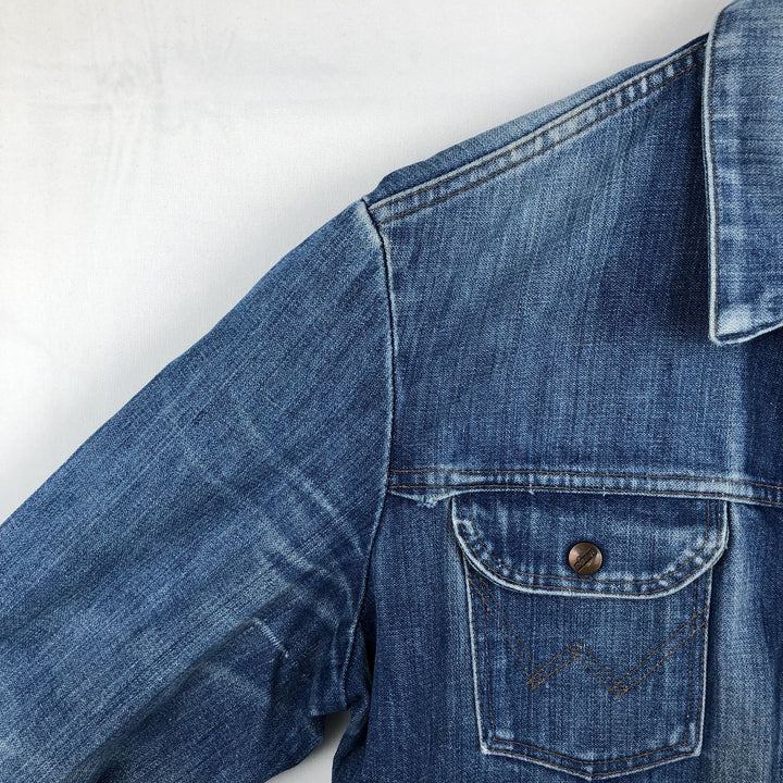 Vintage 70s-80'S Wrangler denim jacket, size M, men's cotton blue type Vintage Second Hand
