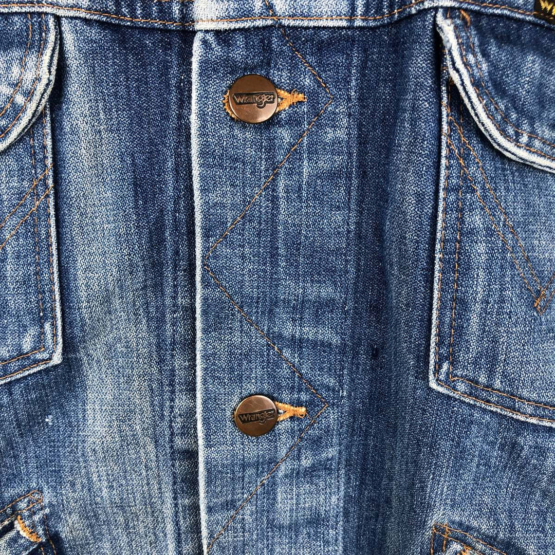 Vintage 70s-80'S Wrangler denim jacket, size M, men's cotton blue type Vintage Second Hand