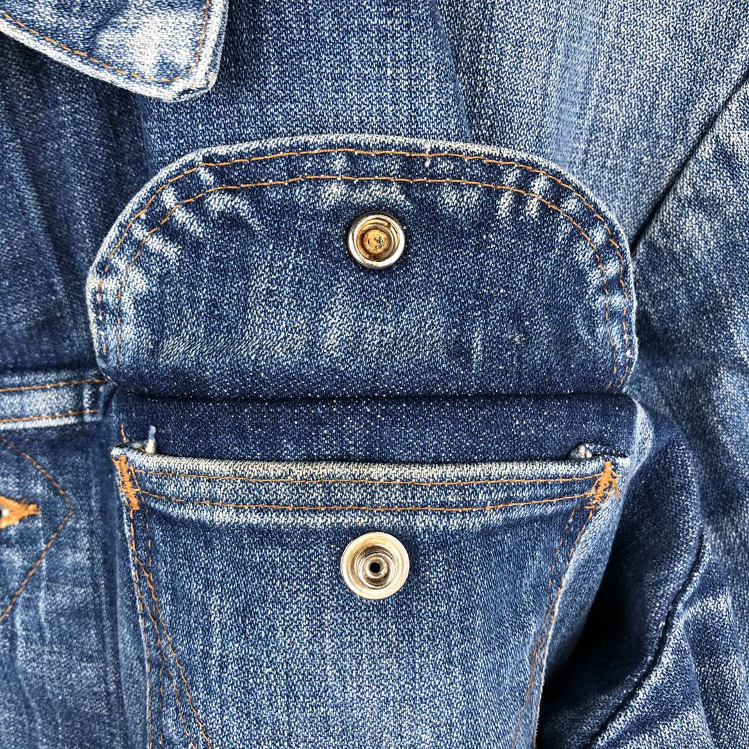 Vintage 70s-80'S Wrangler denim jacket, size M, men's cotton blue type Vintage Second Hand