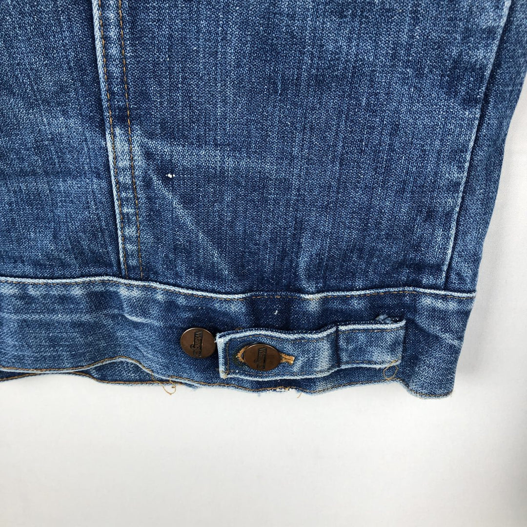 Vintage 70s-80'S Wrangler denim jacket, size M, men's cotton blue type Vintage Second Hand