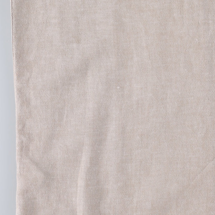 HAGGAR Washable Linen Short-Sleeve Open-Collar Rayon x Linen Box Shirt (Men's Size L) linen Beige type Vintage Second Hand