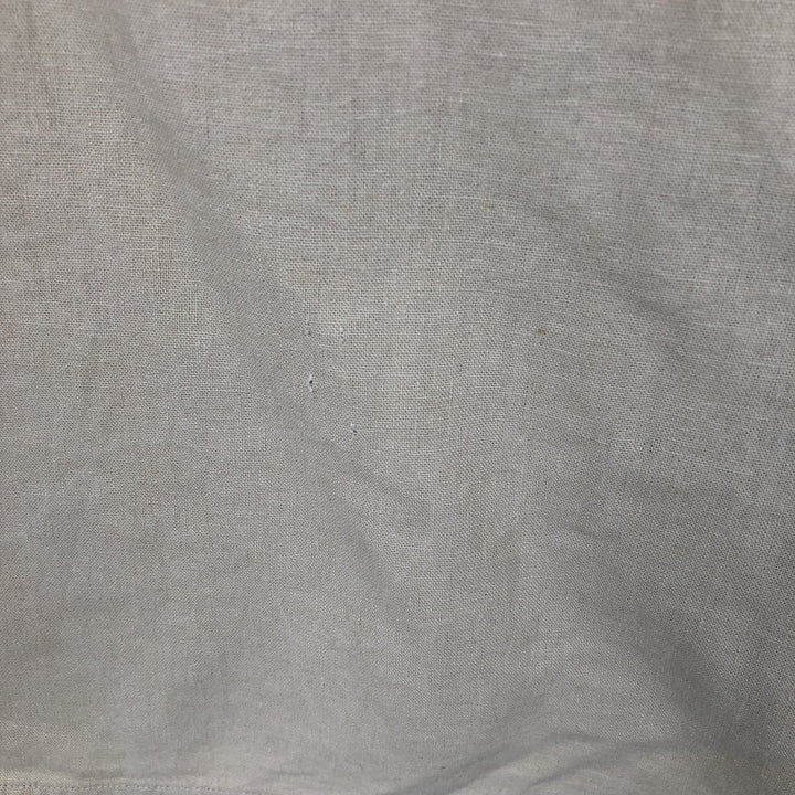 TRUST Short-Sleeve Open-Collar Rayon x Linen Shirt, Boxy Fit, Men's Size L (approx.) linen Beige type Vintage Second Hand