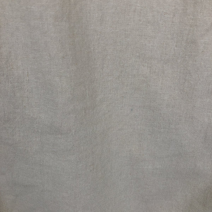 TRUST Short-Sleeve Open-Collar Rayon x Linen Shirt, Boxy Fit, Men's Size L (approx.) linen Beige type Vintage Second Hand