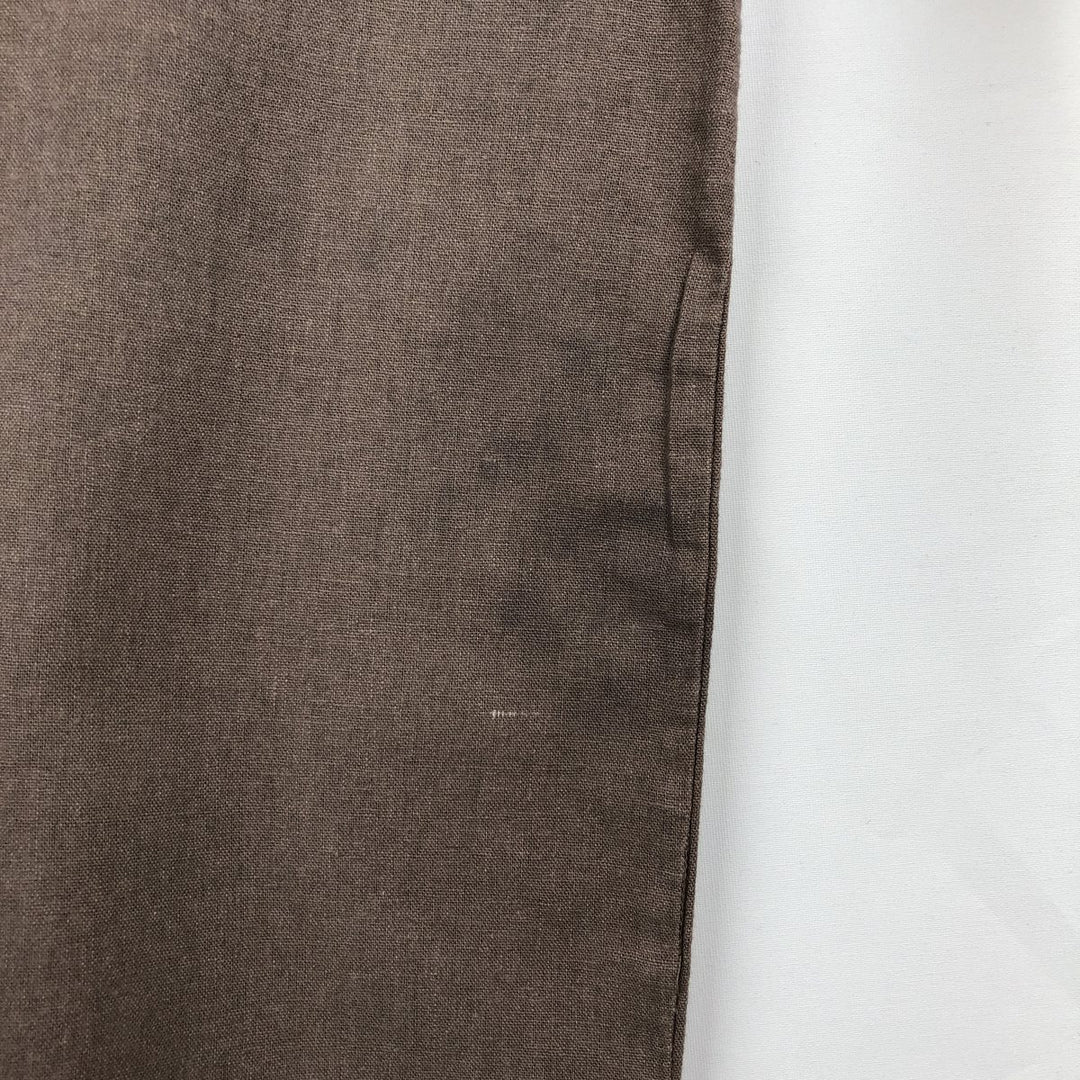 TRUST Short-Sleeve Open-Collar Linen x Rayon Box Shirt, Men's Size L (approx.) linen cheek Vintage Second Hand