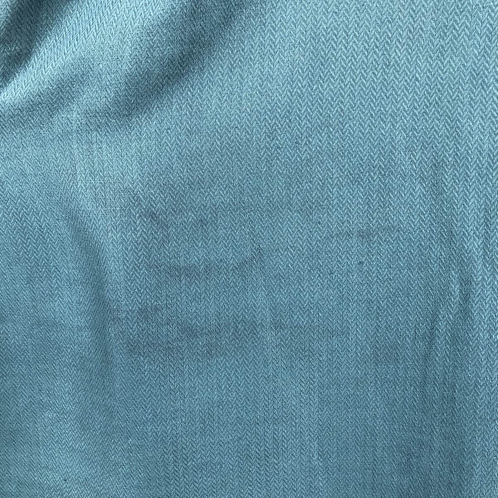 CLUB ROOM Short-Sleeve Open-Collar Linen Shirt, Boxy Fit, Men's Size L linen Emerald green Vintage Second Hand