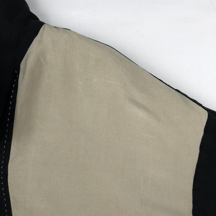 90s-00'S Nat Nast Two-Tone Short-Sleeve Open-Collar Silk Box Shirt - Men's XL (approx.) Vintage silk black type Vintage Second Hand