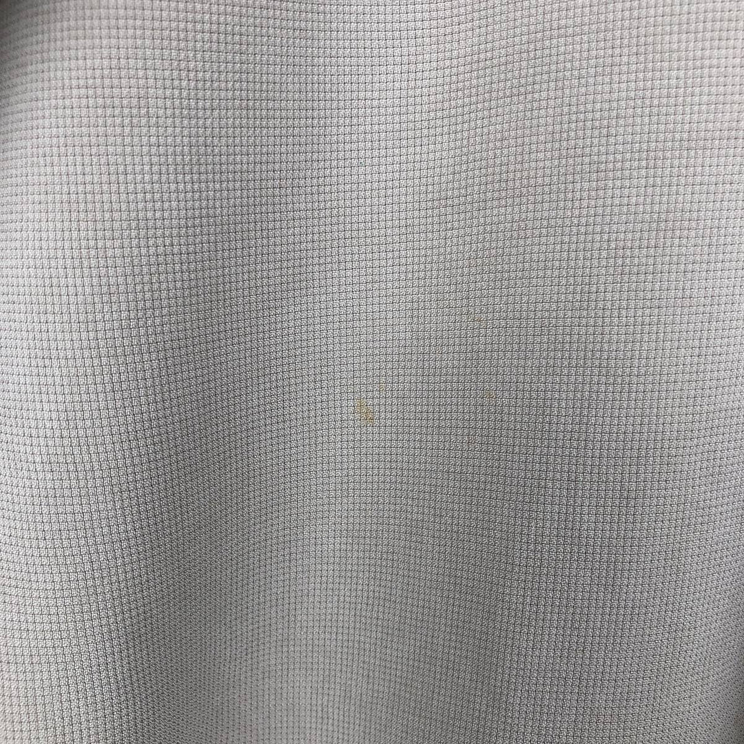 Perry Ellis Short Sleeve Open Collar Silk Shirt Box Shirt Men's XL silk Khaki type beige Vintage Second Hand