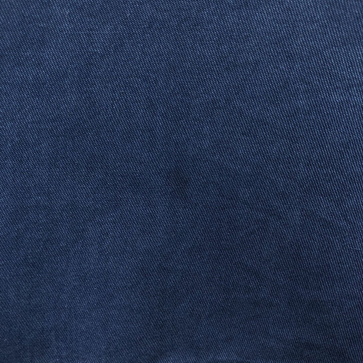 Tommy Bahama Relax Short-Sleeve Open-Collar Silk Shirt, Boxy Fit, Men's Size M silk navy blue type Vintage Second Hand