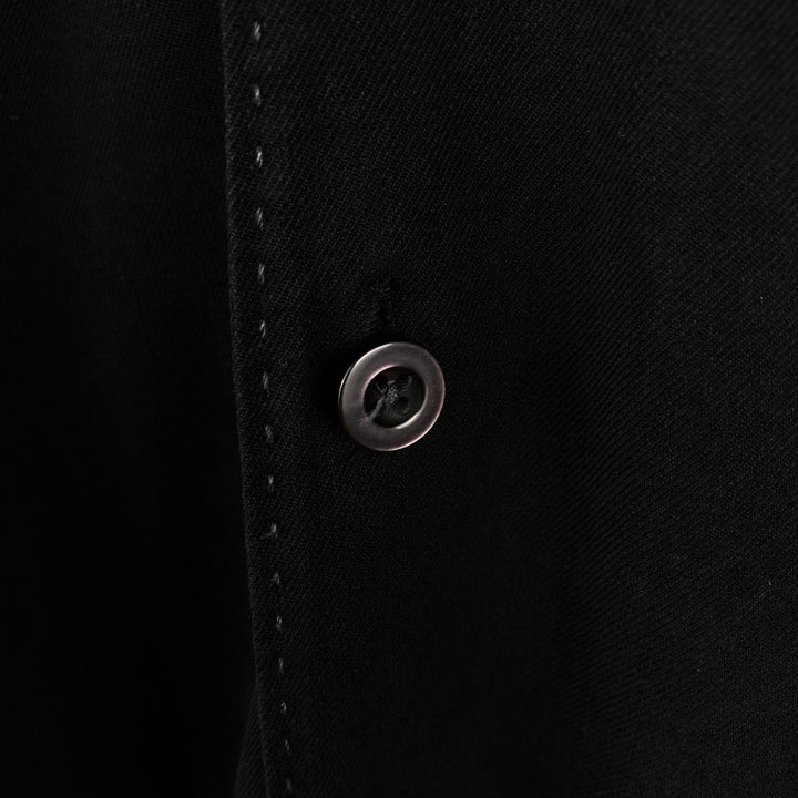 Tommy Bahama Original Fit Short-Sleeve Open-Collar Silk Shirt, Boxy Fit, Men's Size M (approx.) silk black type Vintage Second Hand