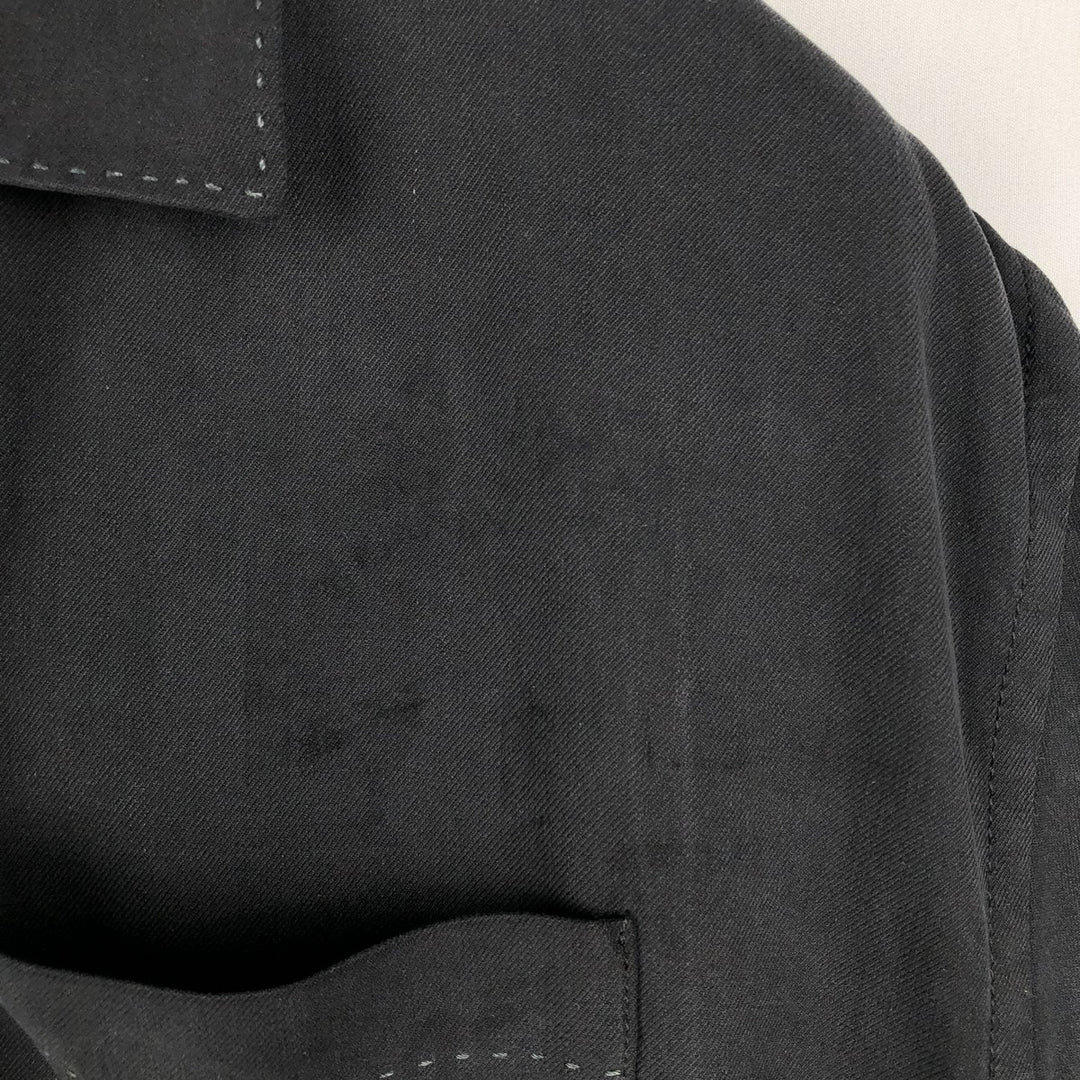 Tommy Bahama Original Fit Short-Sleeve Open-Collar Silk Shirt, Boxy Fit, Men's Size M (approx.) silk black type Vintage Second Hand