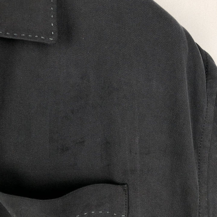 Tommy Bahama Original Fit Short-Sleeve Open-Collar Silk Shirt, Boxy Fit, Men's Size M (approx.) silk black type Vintage Second Hand