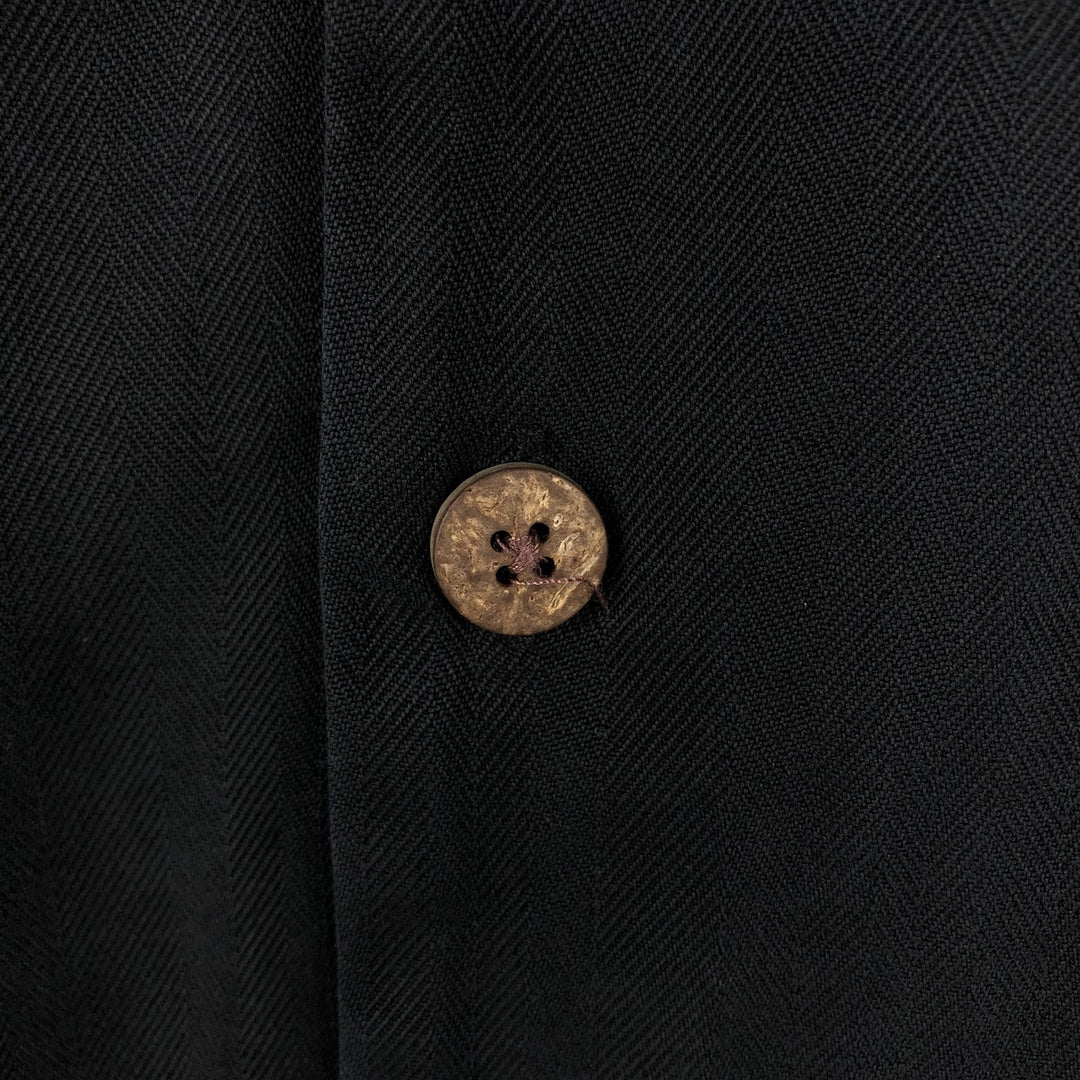Tommy Bahama Relax Herringbone Short-Sleeve Open-Collar Silk Shirt, Boxy Fit, Men's Size L (approx.) silk black type Vintage Second Hand