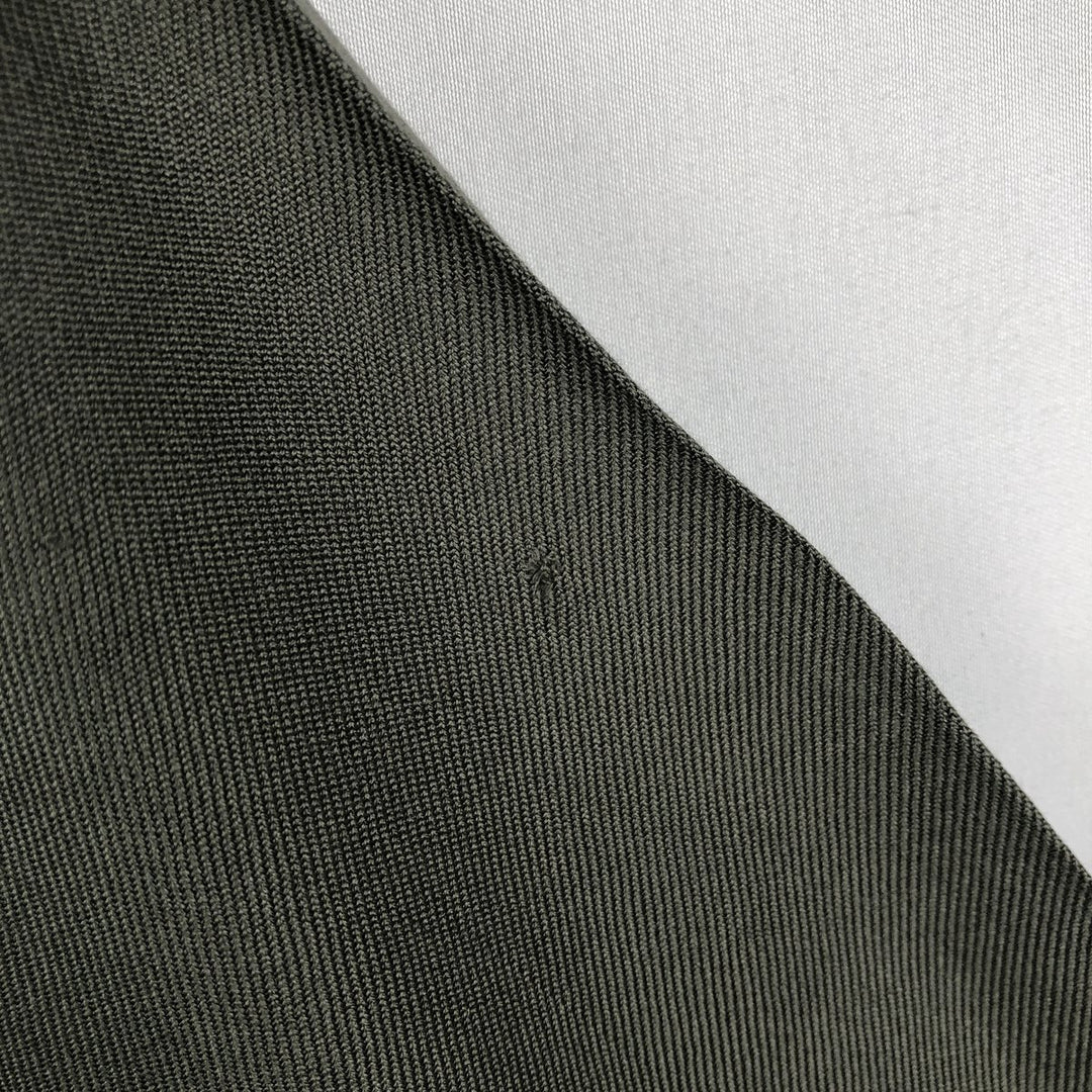 Perry Ellis short-sleeved open-collar silk shirt, boxy fit, men's size XXL equivalent. silk Khaki type Vintage Second Hand