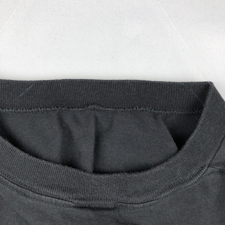 90'S Delta message print T-shirt, men's size L (approx.) cotton black type Vintage Second Hand