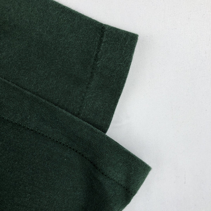 90'S Fruit of the Loom Art T-Shirt, Made in USA, Men's Size L (approx.), Vintage cotton Green type dark green Vintage Second Hand