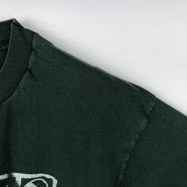 90'S Fruit of the Loom Art T-Shirt, Made in USA, Men's Size L (approx.), Vintage cotton Green type dark green Vintage Second Hand