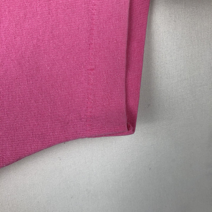 90'S Anvil Printed T-shirt, Made in USA, Men's L size, Vintage cotton pink type Vintage Second Hand