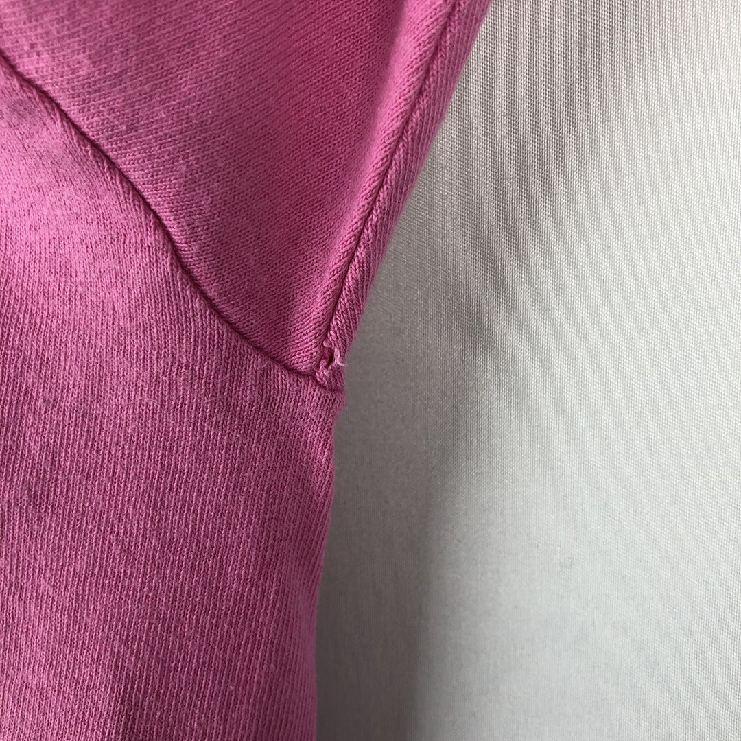 90'S Anvil Printed T-shirt, Made in USA, Men's L size, Vintage cotton pink type Vintage Second Hand
