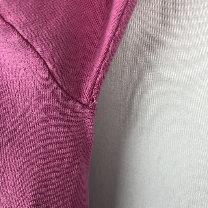 90'S Anvil Printed T-shirt, Made in USA, Men's L size, Vintage cotton pink type Vintage Second Hand